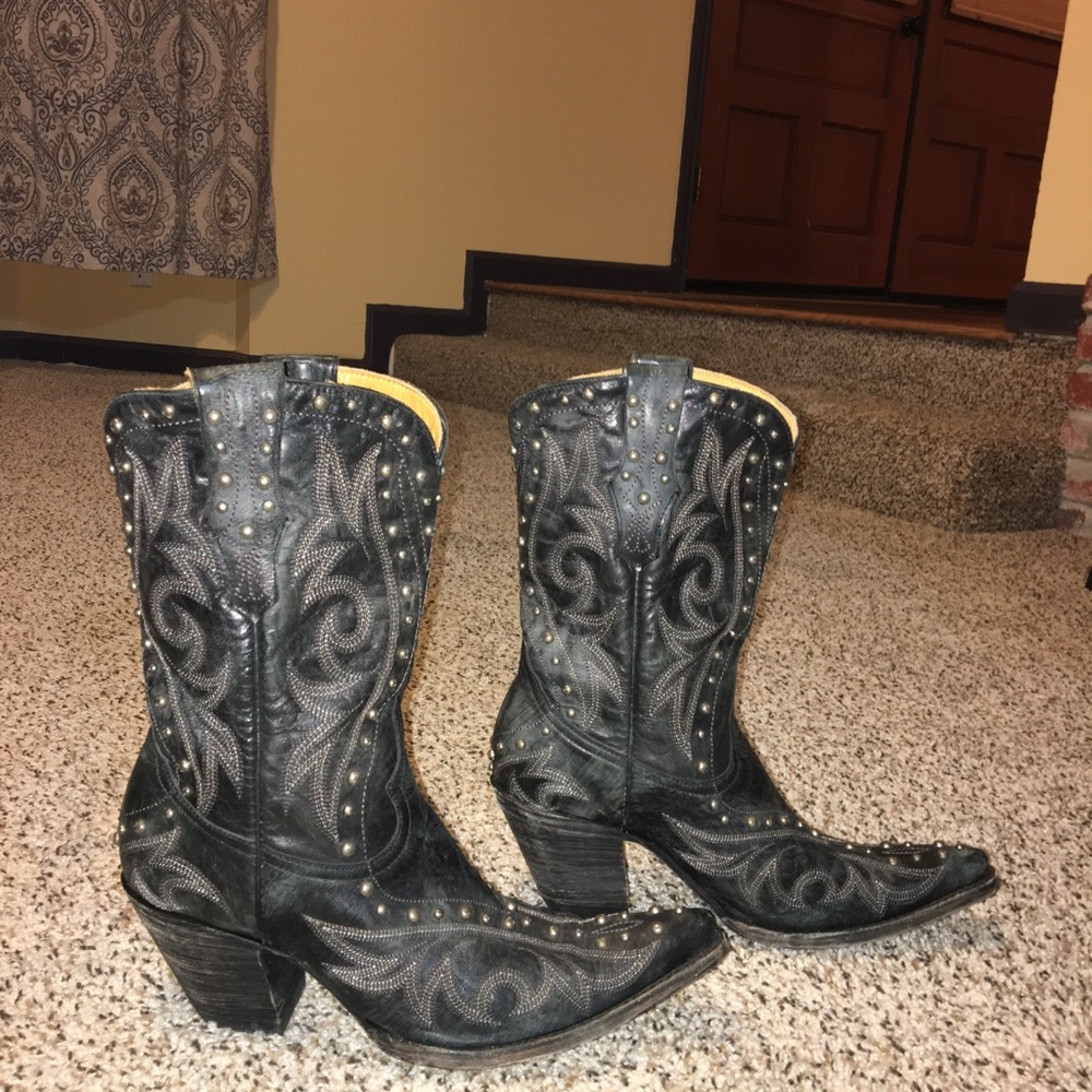 Boot Star By Old Gringo Black Leather Boots